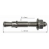 GOUJON HANG FIX inox M8x60/121